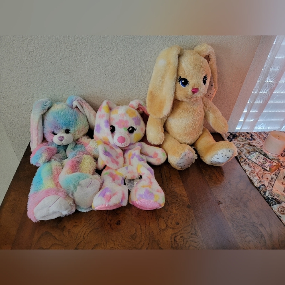Build a Bear Bunny Lot of 3